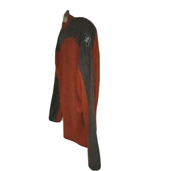 PRANA Mens Athletic 1/4 Zip Pullover Shirt XL Colorblock Stretch Logo USA Unisex - Picture 5 of 11